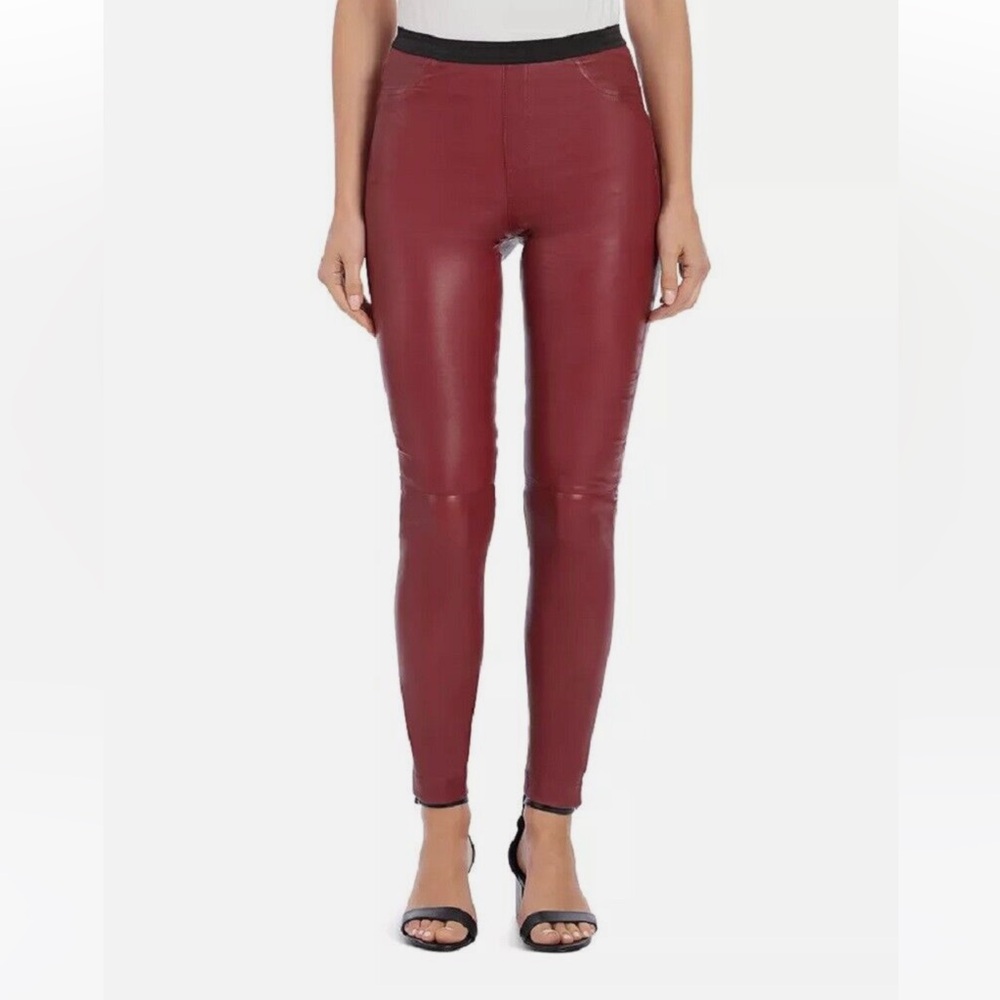 Bagatelle City Burgundy Leather pants